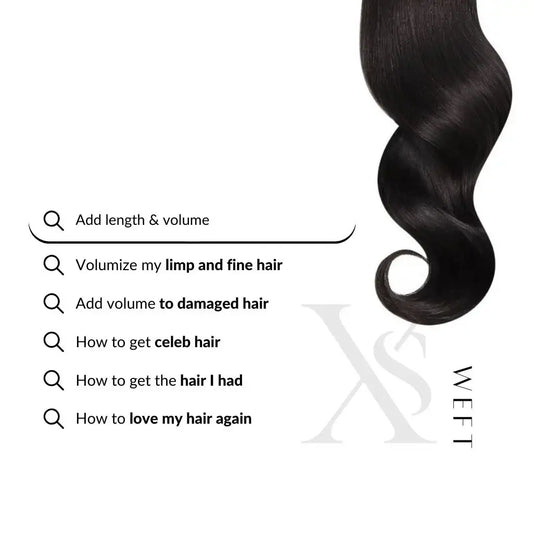 20" Premium Remy Indian Hair Weft