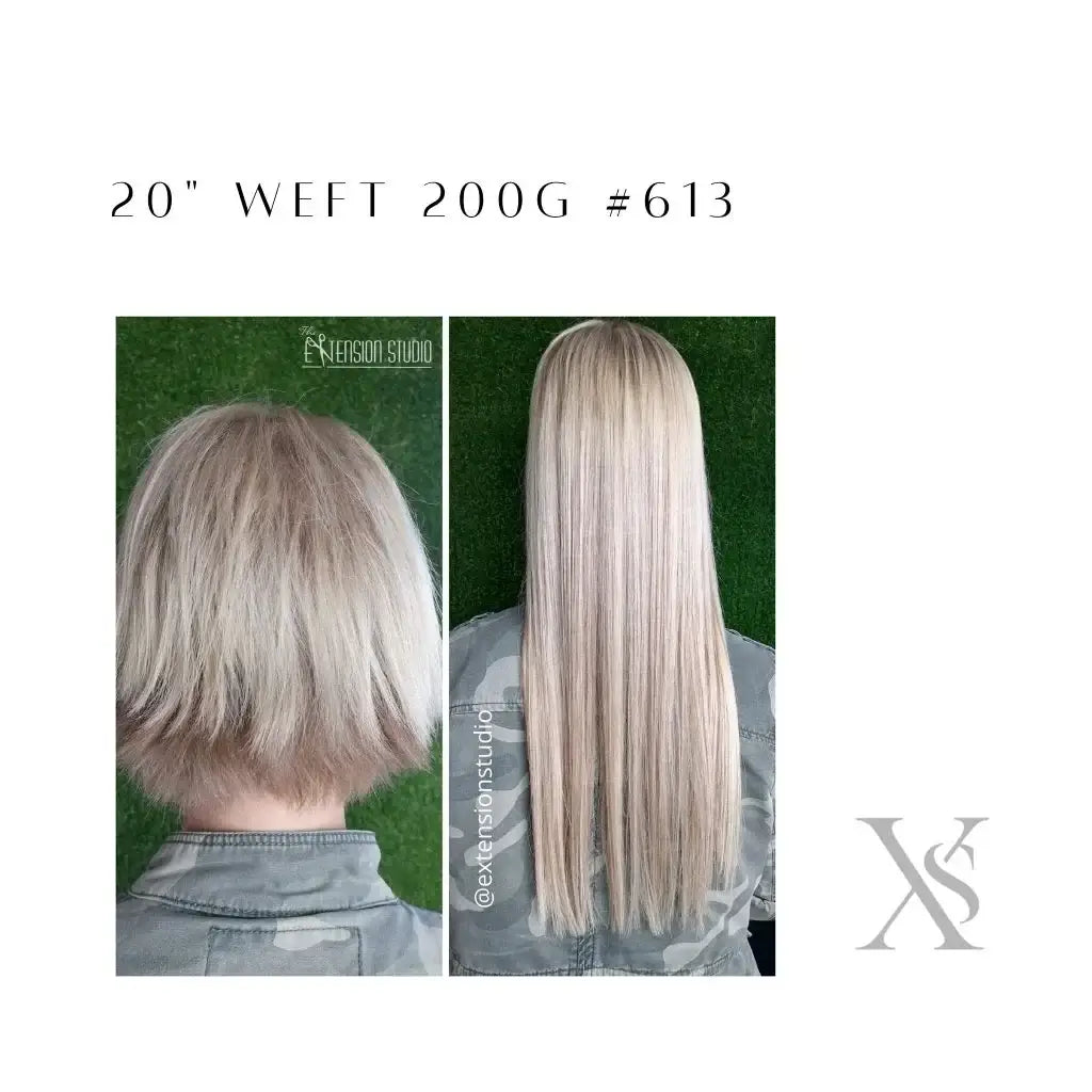20" Premium Remy Indian Hair Weft