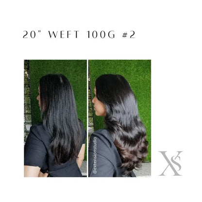 20" Premium Remy Indian Hair Weft
