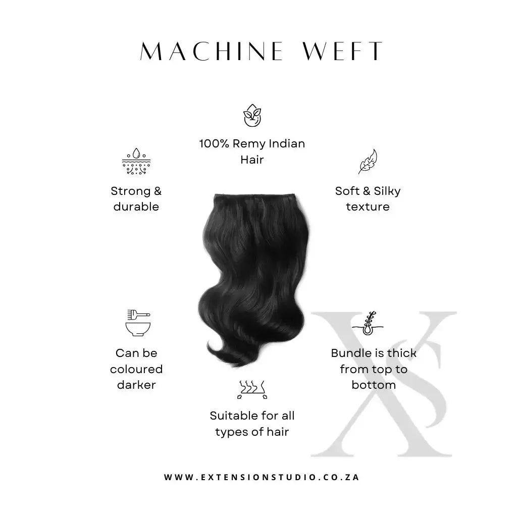 20" Premium Remy Indian Hair Weft