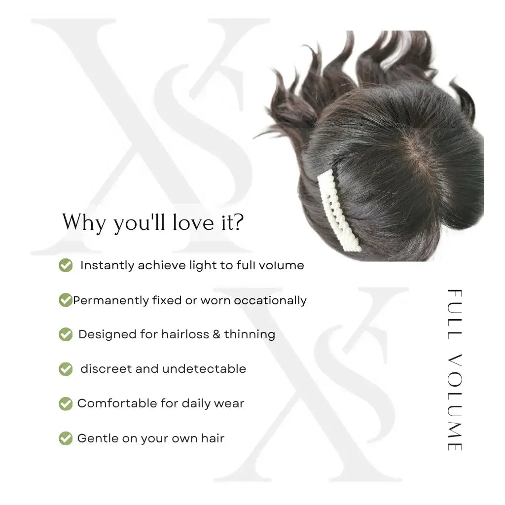 20" Full Volume Hair Topper