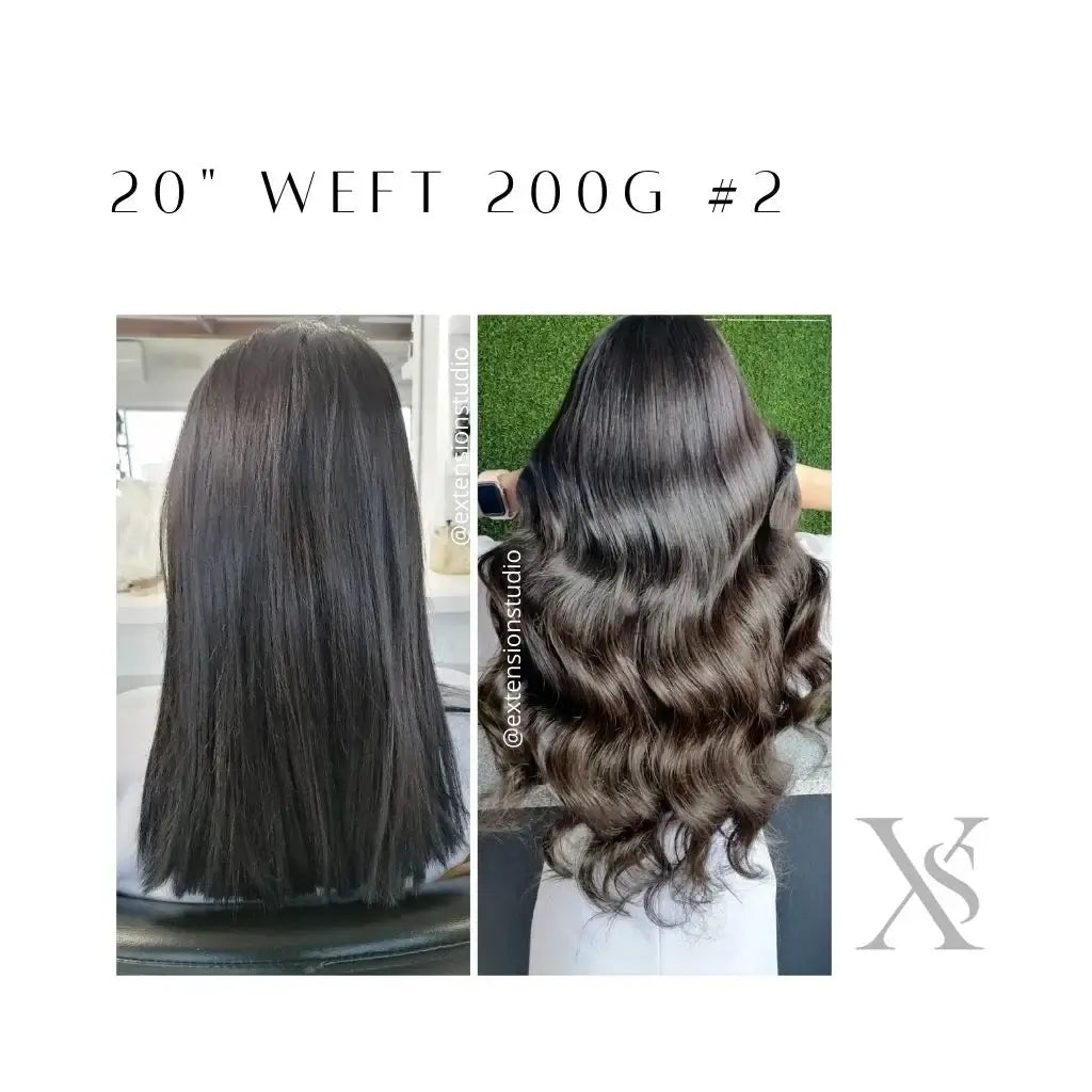 20" Premium Remy Indian Hair Weft