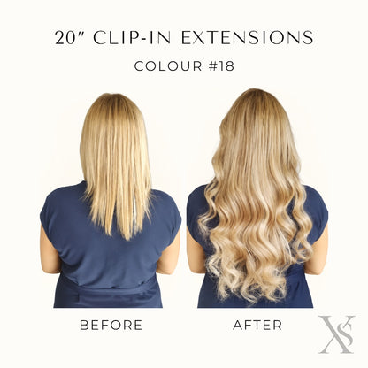 20" Clip-In Human Hair Extensions | Premium Remy