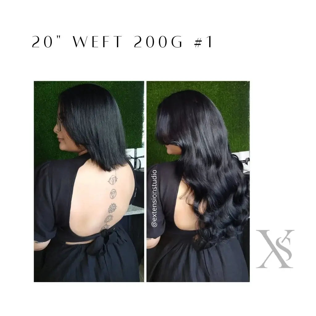 20" Premium Remy Indian Hair Weft