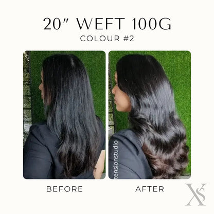 20" Weft Hair Extensions | Premium Remy Indian Hair