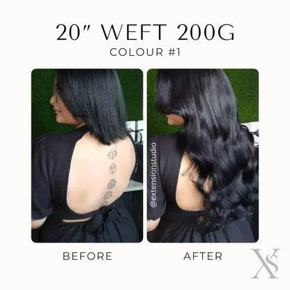 20" Weft Hair Extensions | Premium Remy Indian Hair