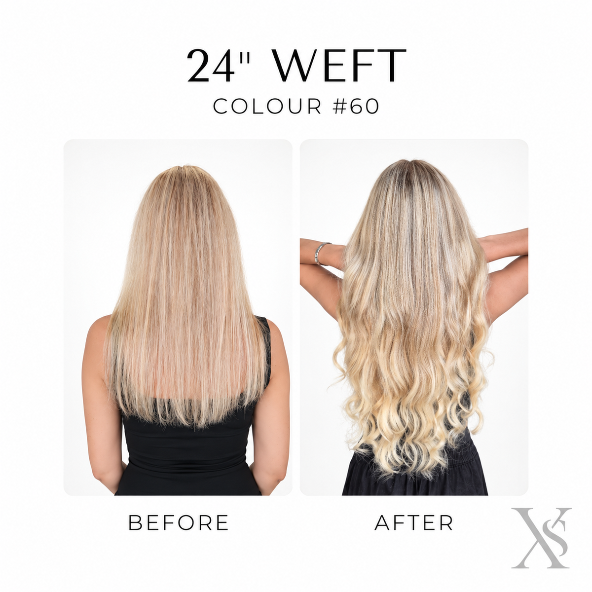 24" Weft Hair Extensions | Premium Remy Indian Hair